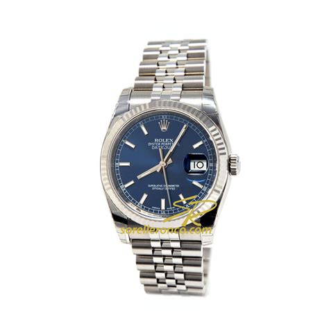 rolex date just donna argento quadrante blu|Rolex Datejust 36 Vintage DateJust 1601 quadrante argento full set.